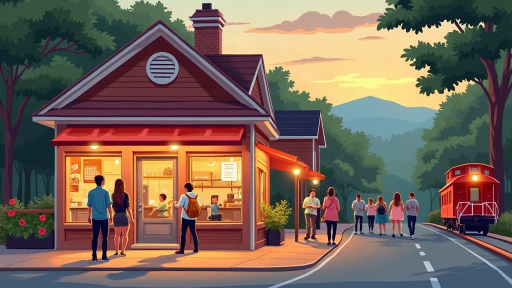 Editorial illustration: Kid-Friendly Restaurants in Cookeville