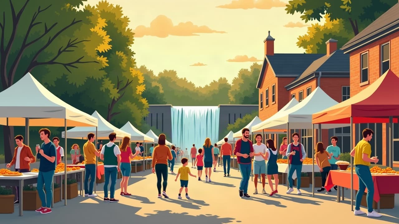 Editorial illustration: Farmers Markets in Cookeville