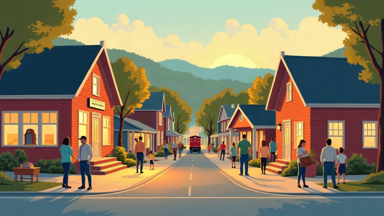 Editorial illustration: Antique and Thrift Stores in Cookeville