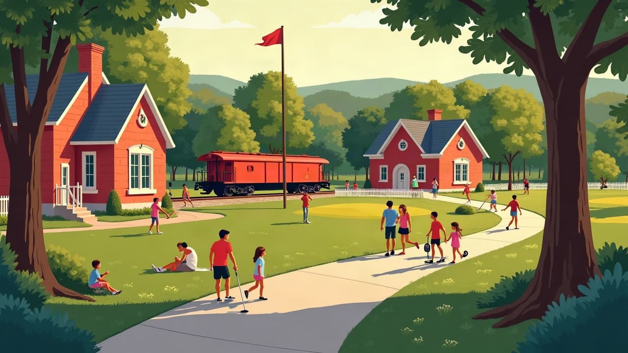Editorial illustration: Golf Courses in Cookeville