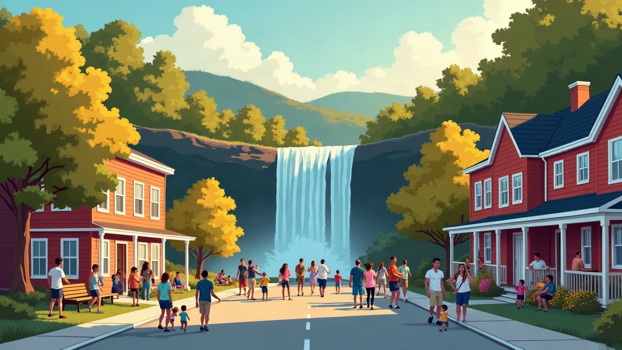 Editorial illustration: Tennessee Tech plans quantum testbed between Cookeville and Crossville